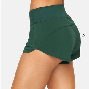 Outdoor Voices Hudson Running Shorts in Evergreen